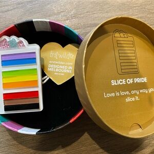 Erstwilder Slice of Pride collectible brooch in original box